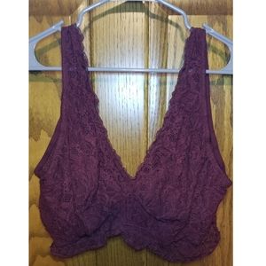 Forever 21+ Burgundy bralette